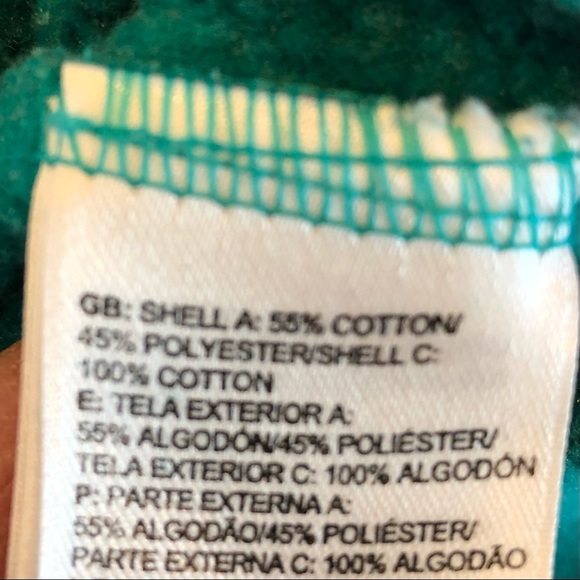 🌈 6/$60, The North Face Trivert Logo, Pullover Hoodie, Teal/White, Small - Picture 6 of 9